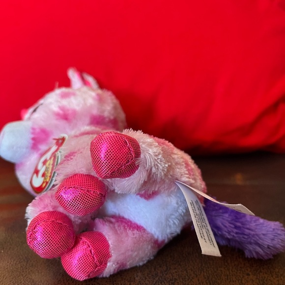 Ty beanie boos sugar the dog pink white purple 2015 original tags attached - Picture 4 of 8